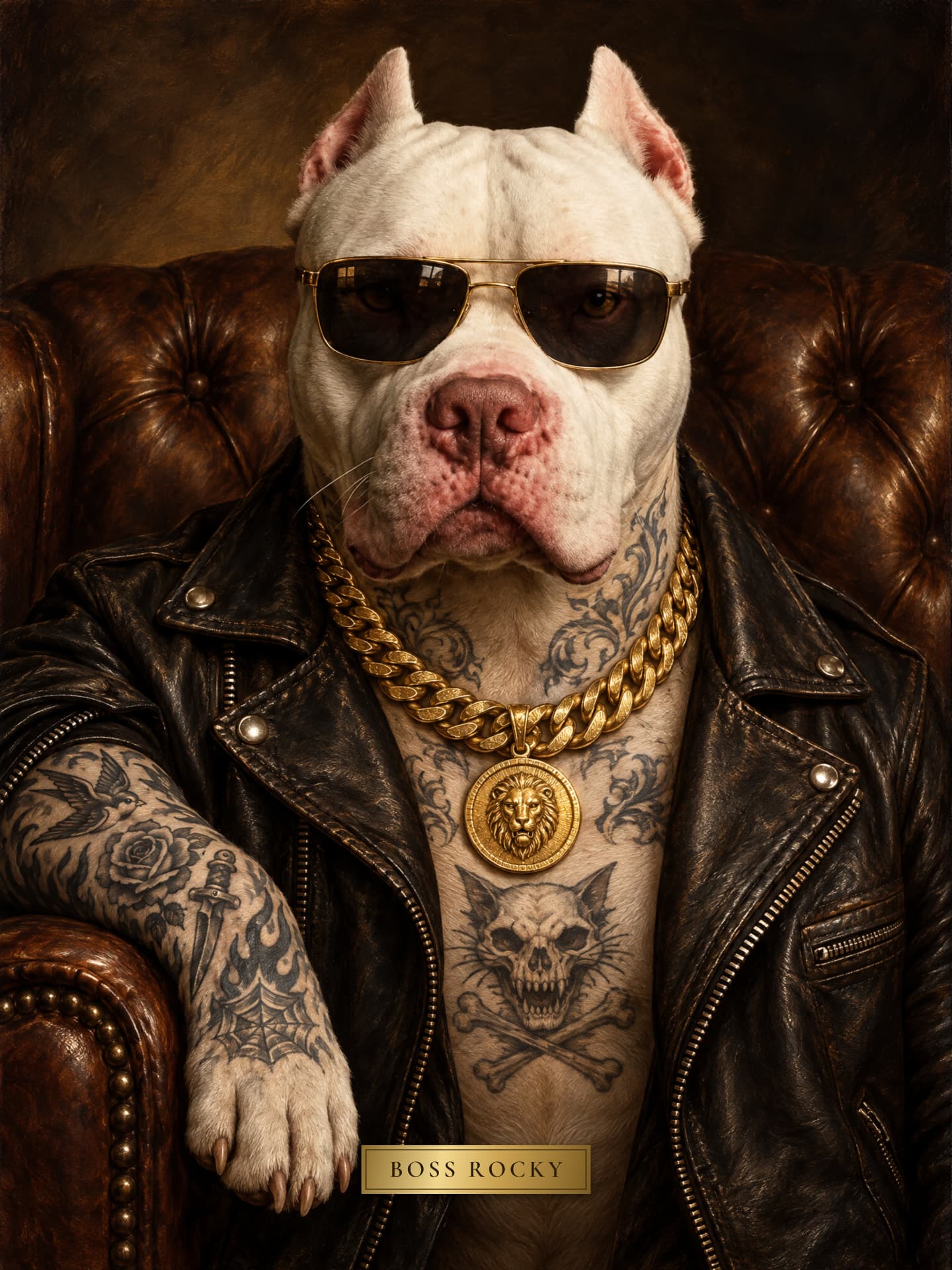Pitbull som boss — öppna galleri